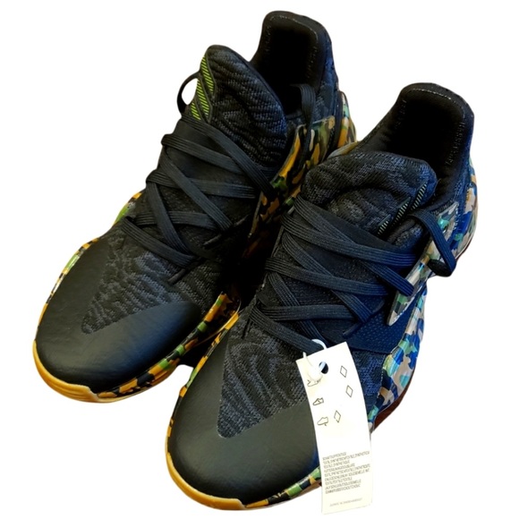 Adidas Harden Vol. 4 Basketball Shoes Black & Camo - Size 7 - Picture 2 of 11
